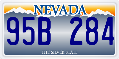 NV license plate 95B284