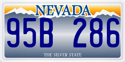 NV license plate 95B286