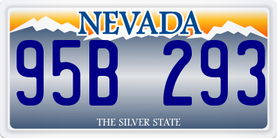 NV license plate 95B293