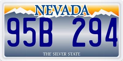 NV license plate 95B294