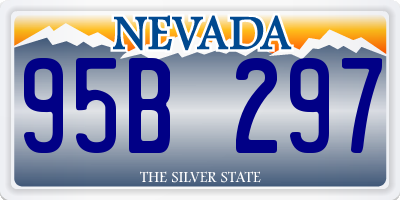 NV license plate 95B297