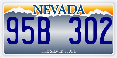 NV license plate 95B302