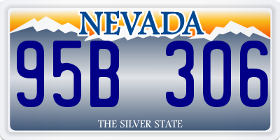 NV license plate 95B306