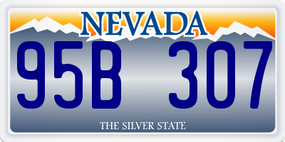 NV license plate 95B307