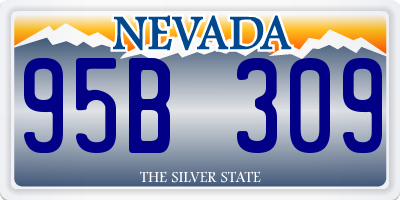 NV license plate 95B309