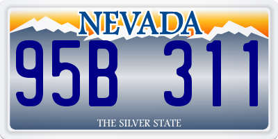 NV license plate 95B311