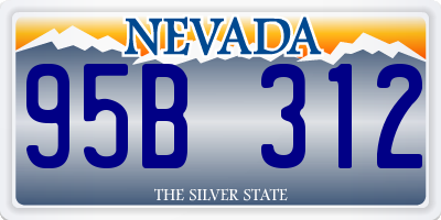 NV license plate 95B312
