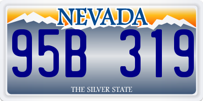 NV license plate 95B319