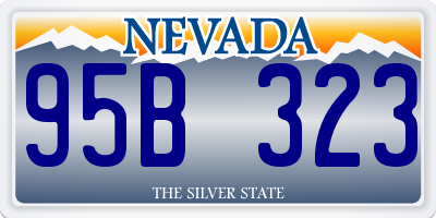 NV license plate 95B323