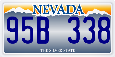 NV license plate 95B338