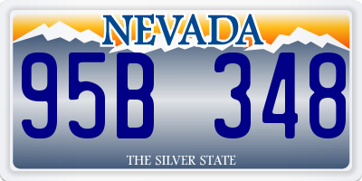 NV license plate 95B348