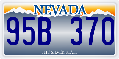 NV license plate 95B370