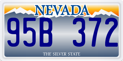 NV license plate 95B372
