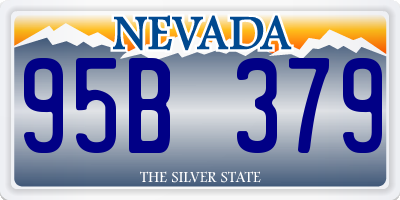 NV license plate 95B379