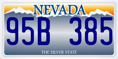 NV license plate 95B385