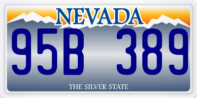 NV license plate 95B389