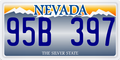 NV license plate 95B397