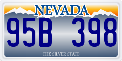 NV license plate 95B398