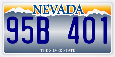NV license plate 95B401