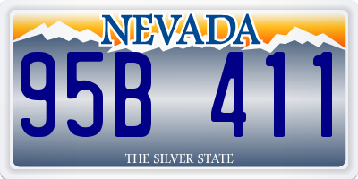 NV license plate 95B411