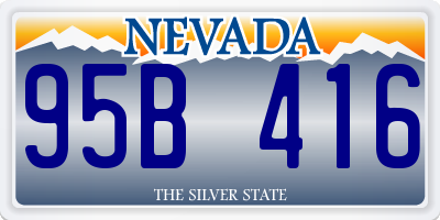 NV license plate 95B416