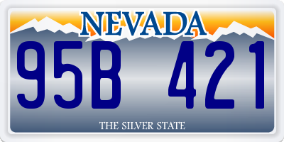 NV license plate 95B421