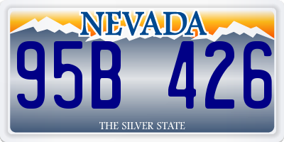 NV license plate 95B426
