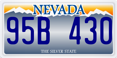 NV license plate 95B430