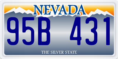 NV license plate 95B431