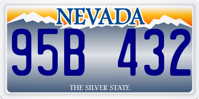 NV license plate 95B432