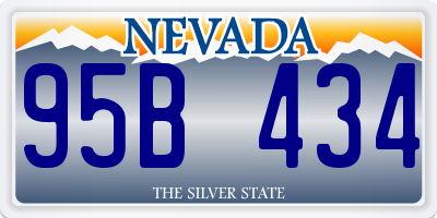 NV license plate 95B434