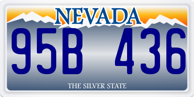 NV license plate 95B436
