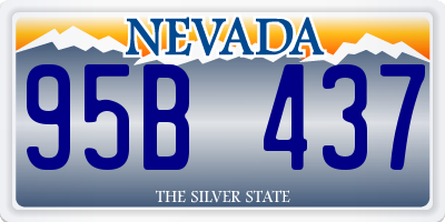NV license plate 95B437