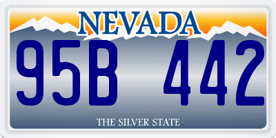 NV license plate 95B442