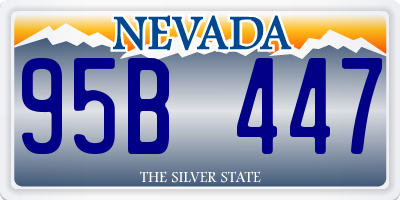 NV license plate 95B447