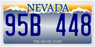 NV license plate 95B448