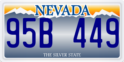 NV license plate 95B449