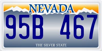 NV license plate 95B467