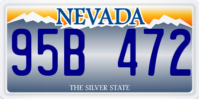 NV license plate 95B472