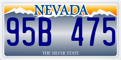 NV license plate 95B475