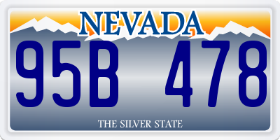 NV license plate 95B478