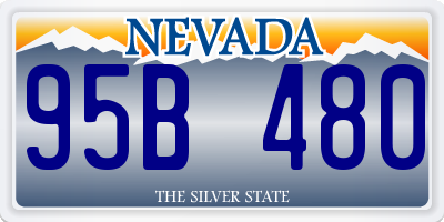 NV license plate 95B480