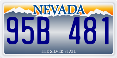 NV license plate 95B481