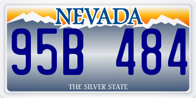 NV license plate 95B484