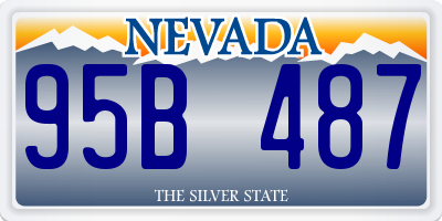 NV license plate 95B487