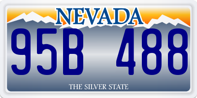 NV license plate 95B488