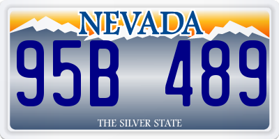 NV license plate 95B489