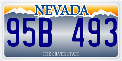 NV license plate 95B493