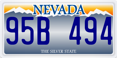 NV license plate 95B494