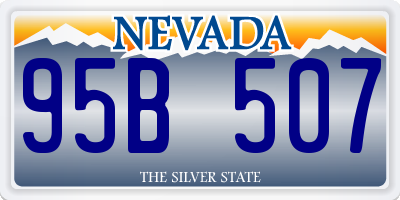 NV license plate 95B507